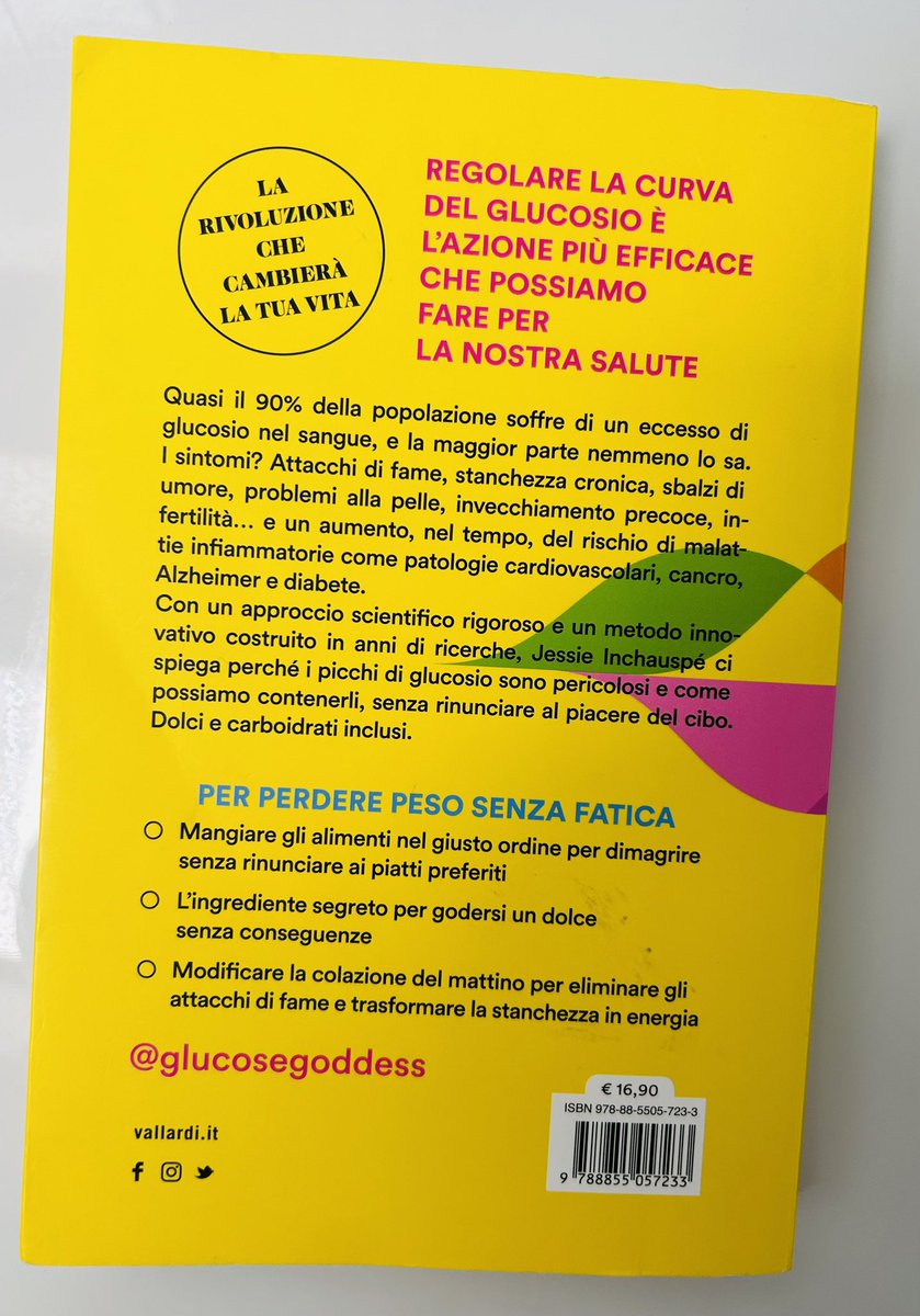 GocilliMauro's tweet photo. La rivoluzione del glucosio - di Jessie Inchauspé svela i trucchi nutrizionali per controllare i livelli
di zuccheri nel sangue. Un lobro per tutti (non solo per chi è affetto da Diabete…). https://t.co/Pa74lcapmV