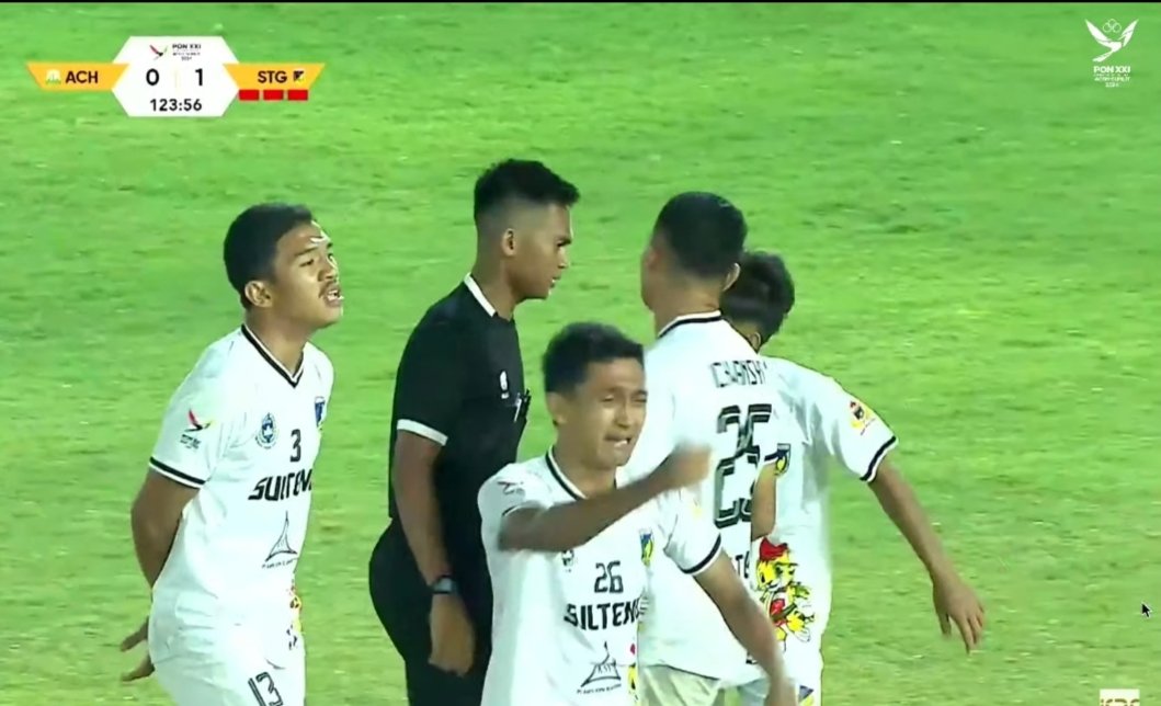 suhardindjalal's tweet photo. Tetap berlatih dan bermain sepakbola adek-adek tim Sulawesi Tengah.
Jadikan laga sepakbola PON hari ini sebagai pembelajaran, dan teruslah berani bercita-cita.

#PONAcehSumut2024 #PONAceh #PONXXI #Wasit #Aceh #Sulteng https://t.co/SowdPSE9ME
