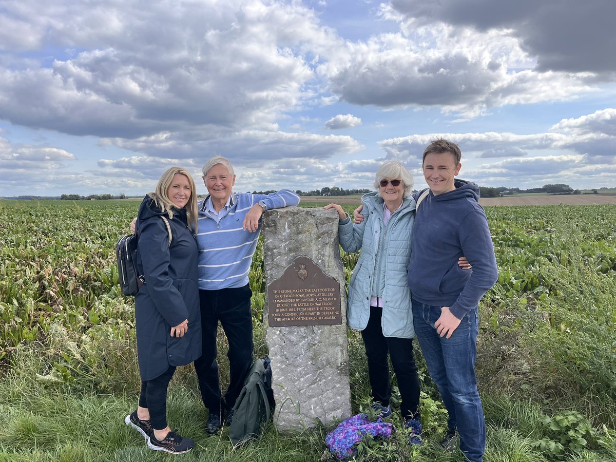 A wonderful day around the Waterloo battlefield today with <a href="/Sophie_1WWTours/">Sophie's Great War Tours</a>