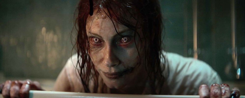 tehyellowcrayon's tweet photo. if i can ever save enough to get a portrait tattoo it’ll def be from evil dead rise, because 🥵🥵 https://t.co/QMXPw5nNXJ
