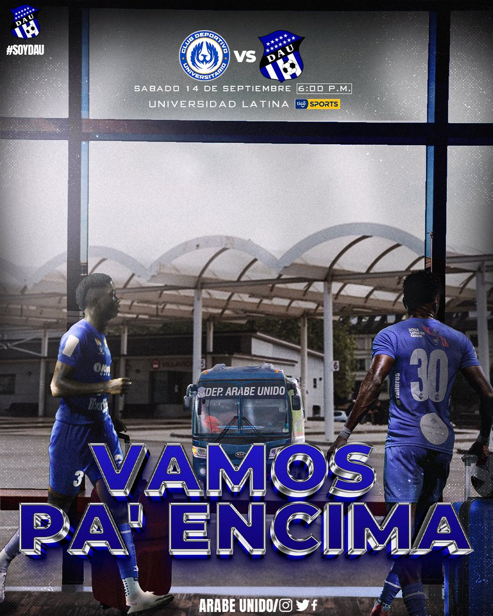 Hoy nuestro "Expreso Colonense"🚌 se traslada a Penonomé para enfrentar a "LA U" por a fecha 9 del Torneo Clausura 2024 de la <a href="/LPFpanama/">LPF TIGO</a>

🏟️ Universidad Latina 
⌚6:00 PM
📺 <a href="/TigoSportsPA/">Tigo Sports PA</a>

#ULALALAAA🔥
#SoyDAU💙