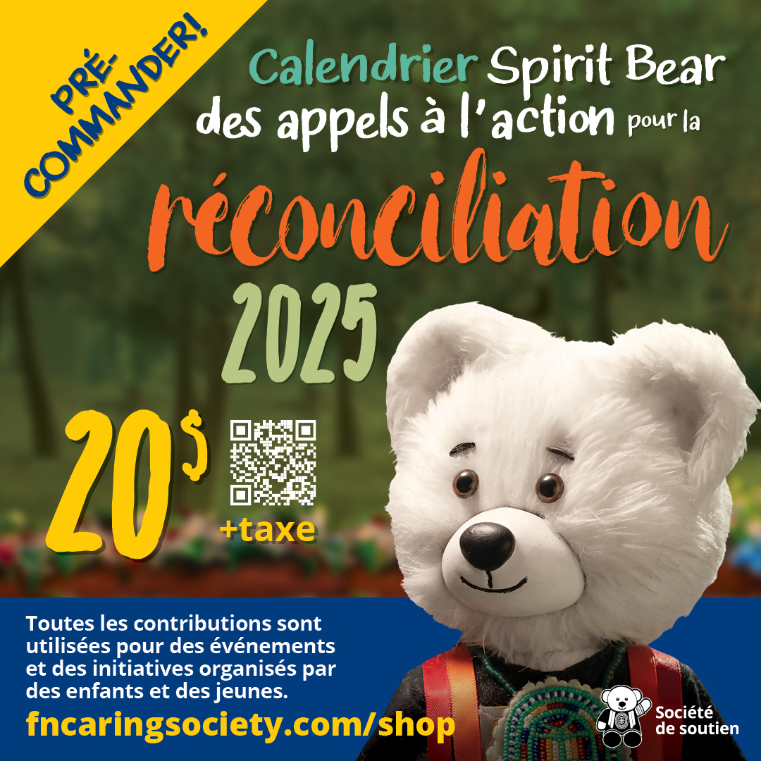 There's still time to pre-order Spirit Bear's 2025 Guide to Reconciliation calendar! Head to our shop to get yours today 📆 

fncaringsociety.com/shop