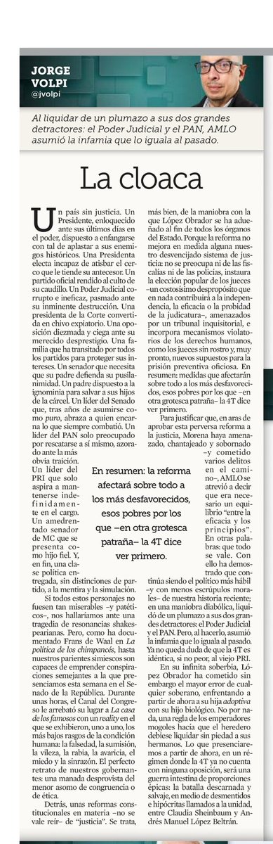 Jorge Volpi. Quedan algunas luces encendidas. Lean antes de que todas sean apagadas.