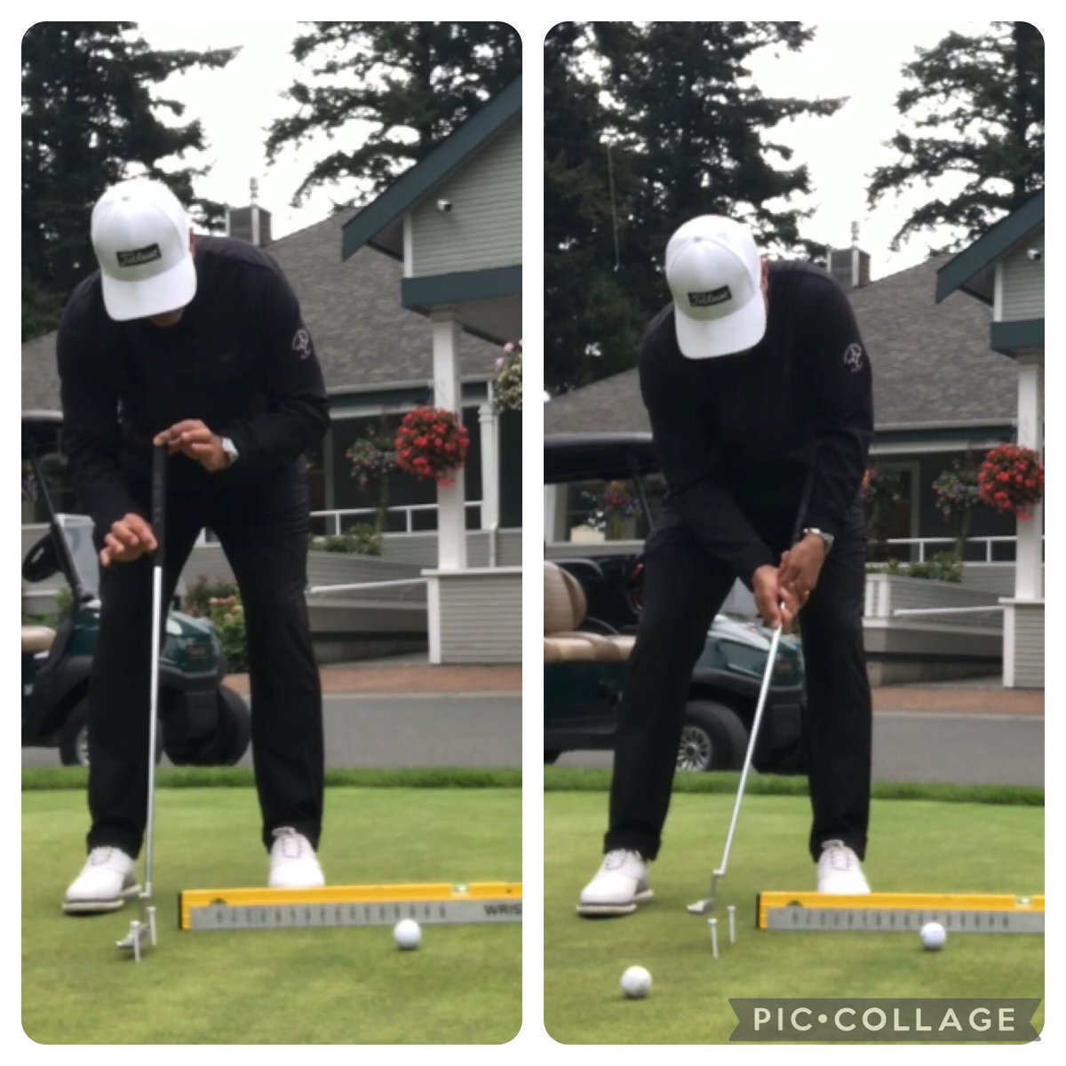 I think the ball rebounded farther off the club face with less grip pressure.  I still need more testing.  Too many other variables taking place like off centre hits &amp; the loft at impact.  I’ve watched the video on this so many times and I’m so surprised.
#thegolfmacademy