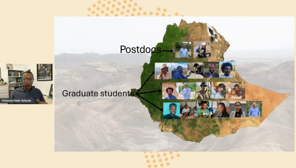 TewabeNegash's tweet photo. Had a great time attending the #Leakey Foundation's online event on #African palaeoscience and seeing my friends and myself featured in the presentation! Thank you all for your fantastic presentations!
#PAST #Paleoanthropology #Lucy https://t.co/SaLxCWWIGp