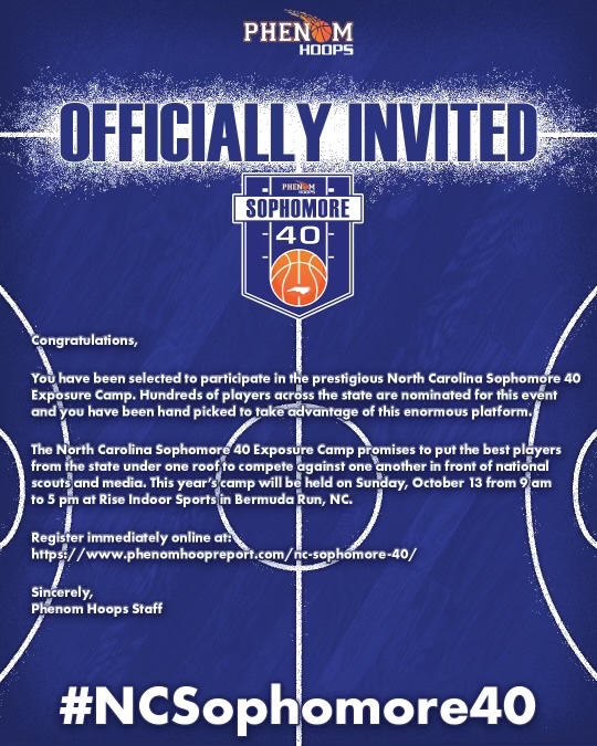 _mattycarroll's tweet photo. Very grateful to have been invited to the Phenom Hoops sophomore NC top 40 exposure camp!! Thank you @Phenom_Hoops @PhenomExposure @colbylewis20 @ty1ewis @Coach_Rick57 @ccs_hoops #basketball #2027 #sophomore #godfirst #agtg #phenomhoops #athlete #ccshoops https://t.co/nG3MVfyUf8