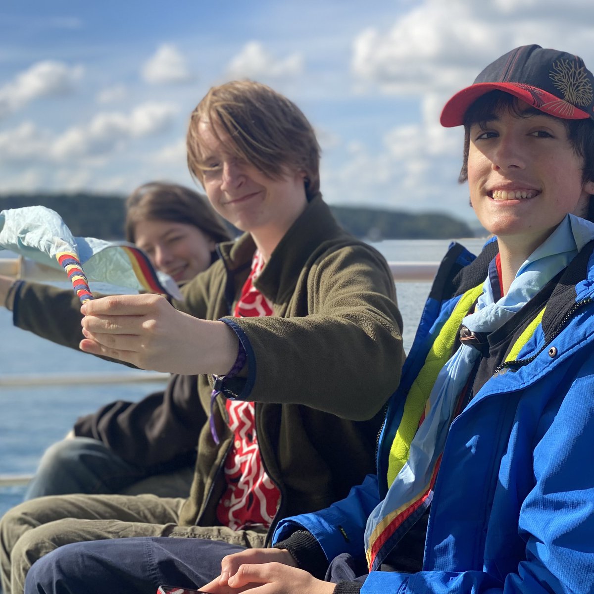 Argo_ESU's tweet photo. Beautiful day out on the boat to Brownsea Island. #iScout #ArgoESU https://t.co/5EU01kEd2z