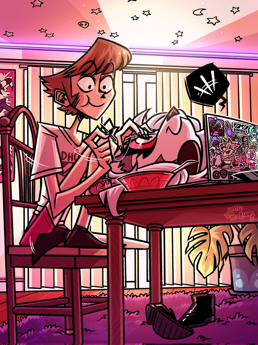 mr_malumm's tweet photo. Darling boy making his fursuit in his cute apartment:) mentally healing self indulgent malum garbage lol ๐
#HelluvaBoss #HelluvaBossFanart #agent1 #agentone #helluvabossagentone https://t.co/fhnMN8HWe7