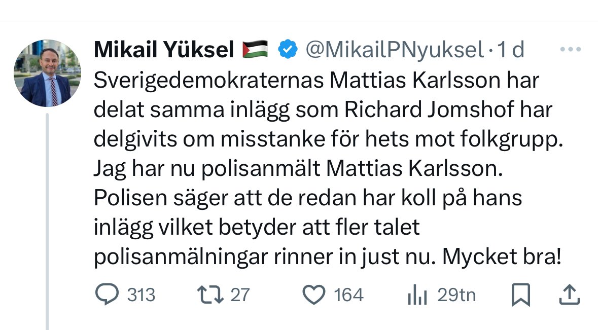 Mattias Karlsson tweet media