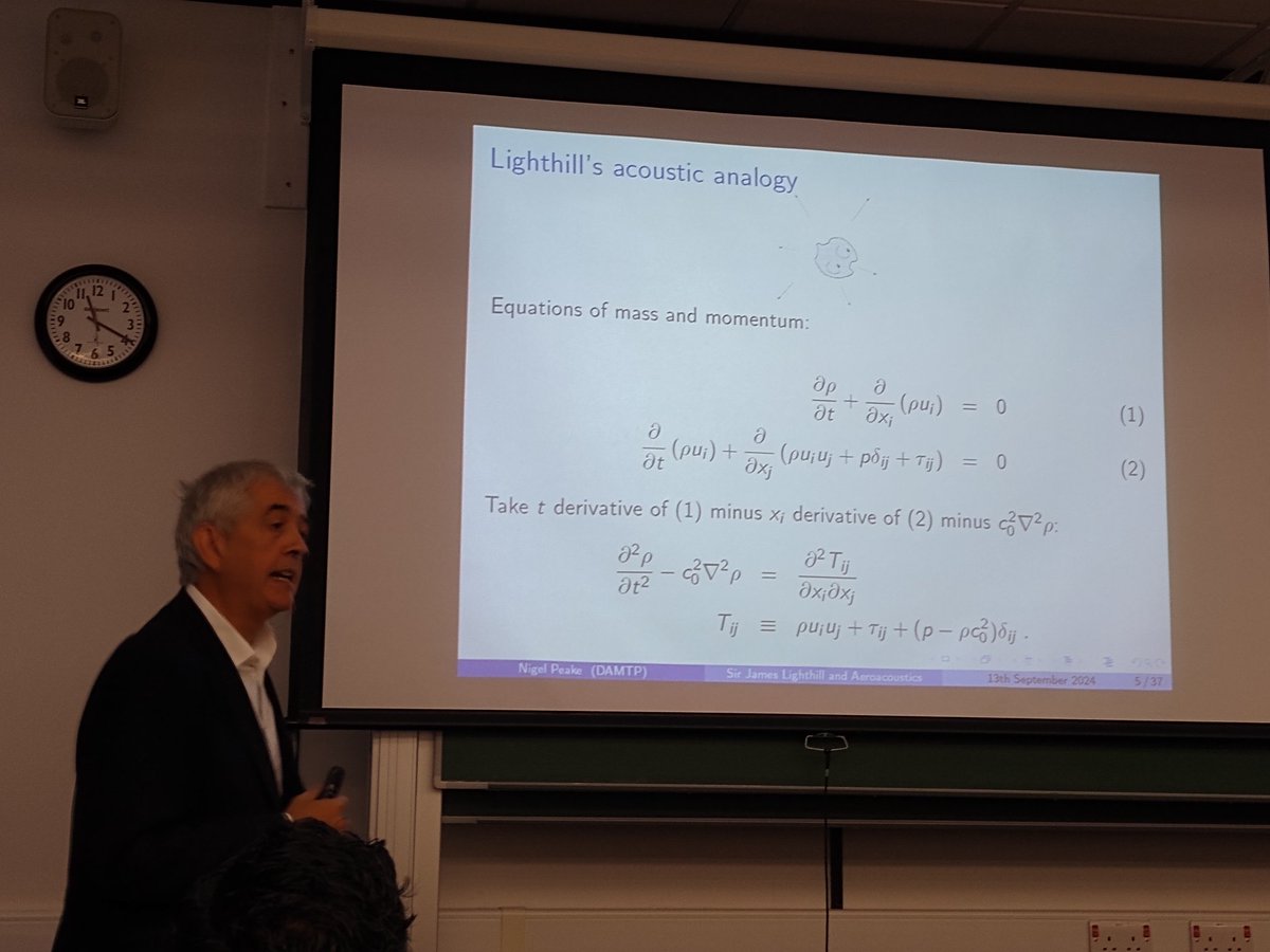 S_K_Wilson's tweet image. Nigel Peake (Aeroacoustics) and Aimee Morgans (Aerodynamics). #fluiddynamics