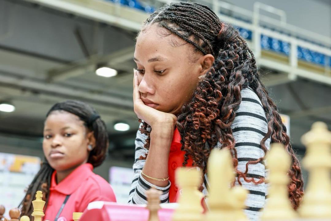 DaphneyEstivene's tweet photo. 45 eme Olympiade d’échecs 2024, Budapest ( Hongrie)

Vendredi nos Grenadières  ont largement battu l’Angola.
Ce samedi , elles affrontent l’ Équateur.

 #ChessOlympiad2024
#FHE https://t.co/9BZ8UZyeeq