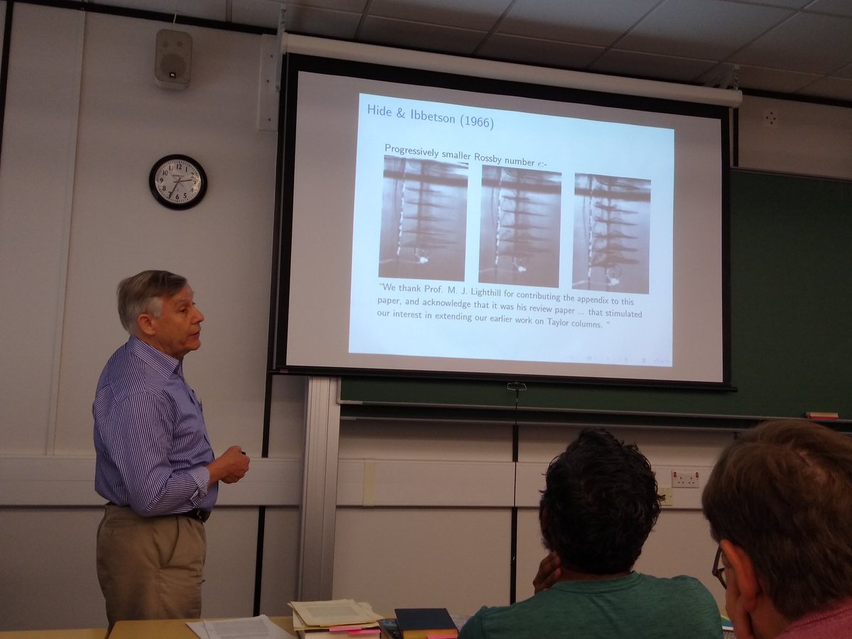 S_K_Wilson's tweet image. John Chapman (Waves) and Ted Johnson (GFD). #fluiddynamics