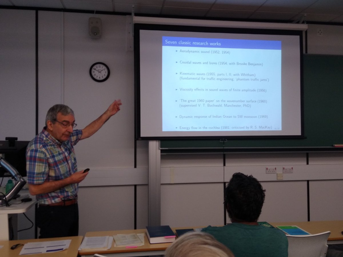 S_K_Wilson's tweet image. John Chapman (Waves) and Ted Johnson (GFD). #fluiddynamics