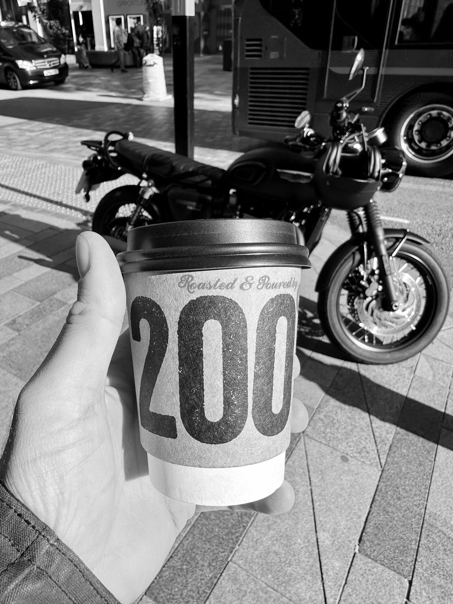 MariwanSayda's tweet photo. Enjoying the last bits of summer 🏍️ ☕️ https://t.co/ls8S9L0W6W