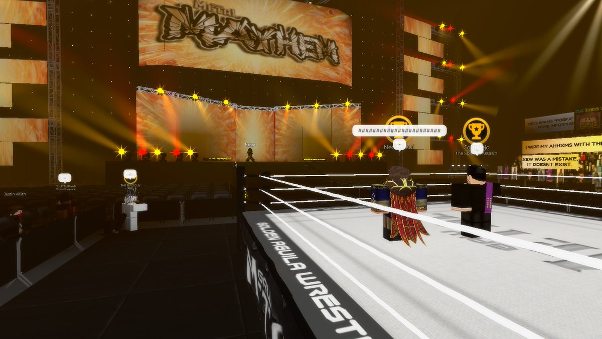 AguilaMediaRBLX's tweet photo. #NeoMitsui promises to never lose the "KOAW" championship.
Marcus Sidal thinks otherwise and interrupts!
#MetalMayhem https://t.co/avEEcDCzUR