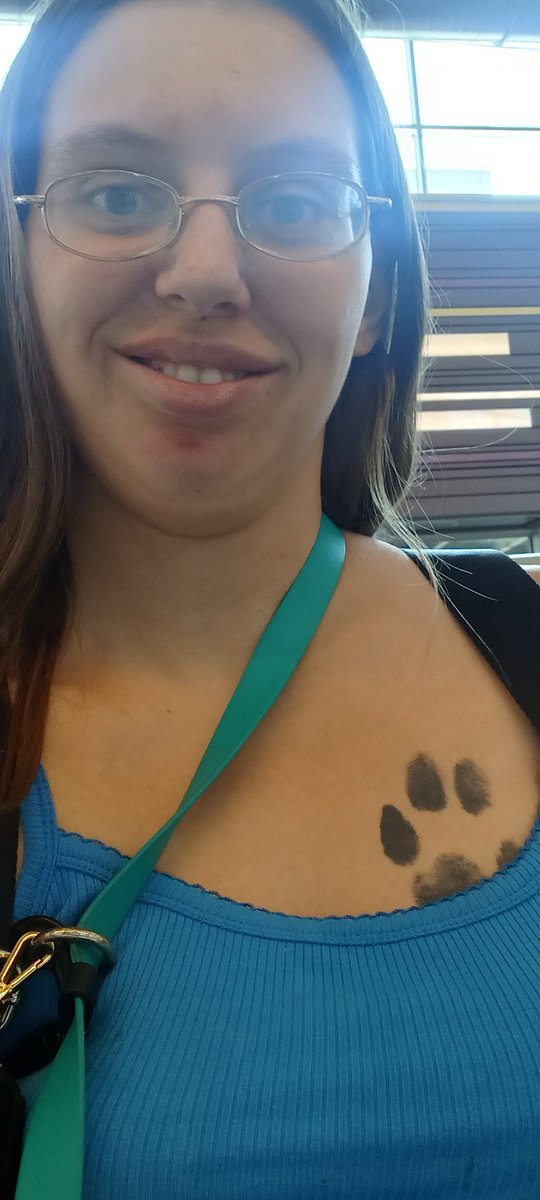StephCordelia's tweet photo. @OKAYYYWOWWW Its my service dog(for Autism, Scoliosis &amp; BPD)pawprint. 💚🐕‍🦺 https://t.co/wd5mAZQ1zy