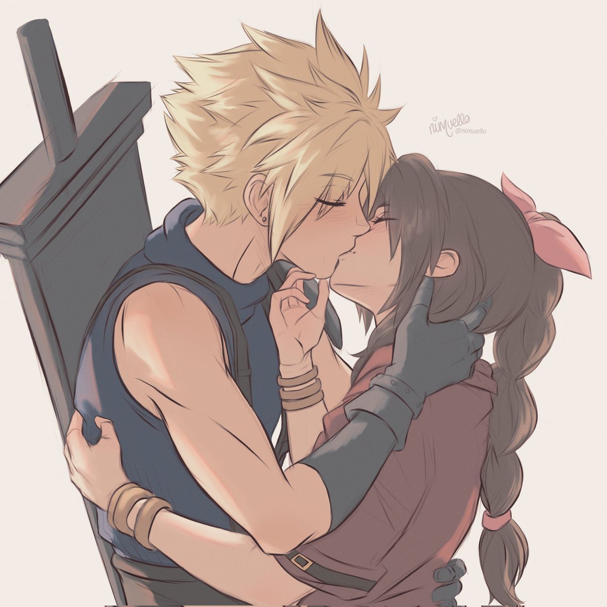 nimuello's tweet photo. bodyguard duty pays pretty well 😌 ☁🌸 #clerith https://t.co/W7aUxGZGPF