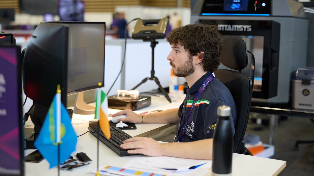 TU Dublin Product Design (@pd_tudublin) on Twitter photo Product Design student Ross Jones from <a href="/WeAreTUDublin/">TU Dublin / OT Baile Átha Cliath</a> has been in Lyon this week representing Ireland in the WorldSkills completion. Ross is competing in the Mechanical Engineering CAD Skill. Well done Ross!!! (Image Credit WorldSkills) Product Design student Ross Jones from <a href="/WeAreTUDublin/">TU Dublin / OT Baile Átha Cliath</a> has been in Lyon this week representing Ireland in the WorldSkills completion. Ross is competing in the Mechanical Engineering CAD Skill. Well done Ross!!! (Image Credit WorldSkills)