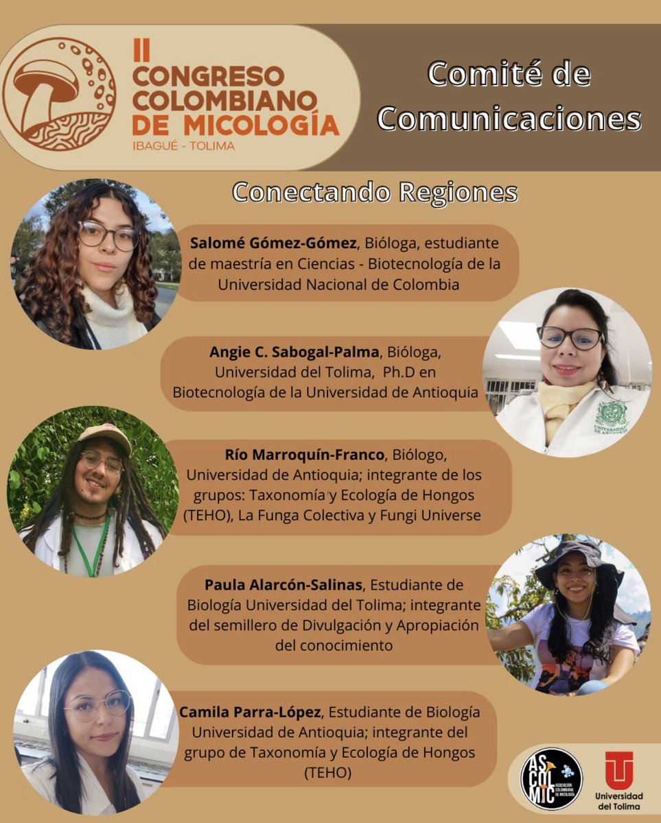 #IICongresoColombianoDeMicología #Micología #Biodiversidad #CienciaColombiana #HongosColombianos #UniversidadDelTolima #ConectandoRegiones #IICCM