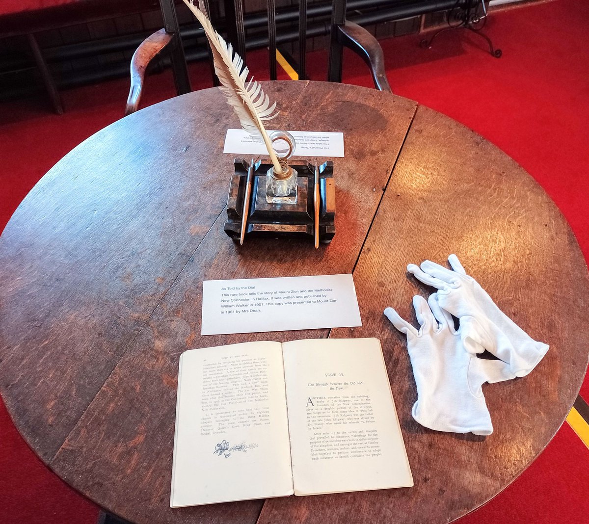 A reminder that we are open again tomorrow, from 10.30 to 3.30.  Do pop in if you can - the kettle will be on! 
A short talk on the history of MZ at 11.30 and 2.30. A huge thank you to everyone who visited today, we have had a steady stream of lovely people. See you tomorrow :)