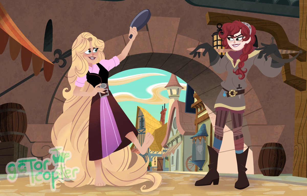 sabrina carpenter and chappell roan as cassunzel it came to me in a vision