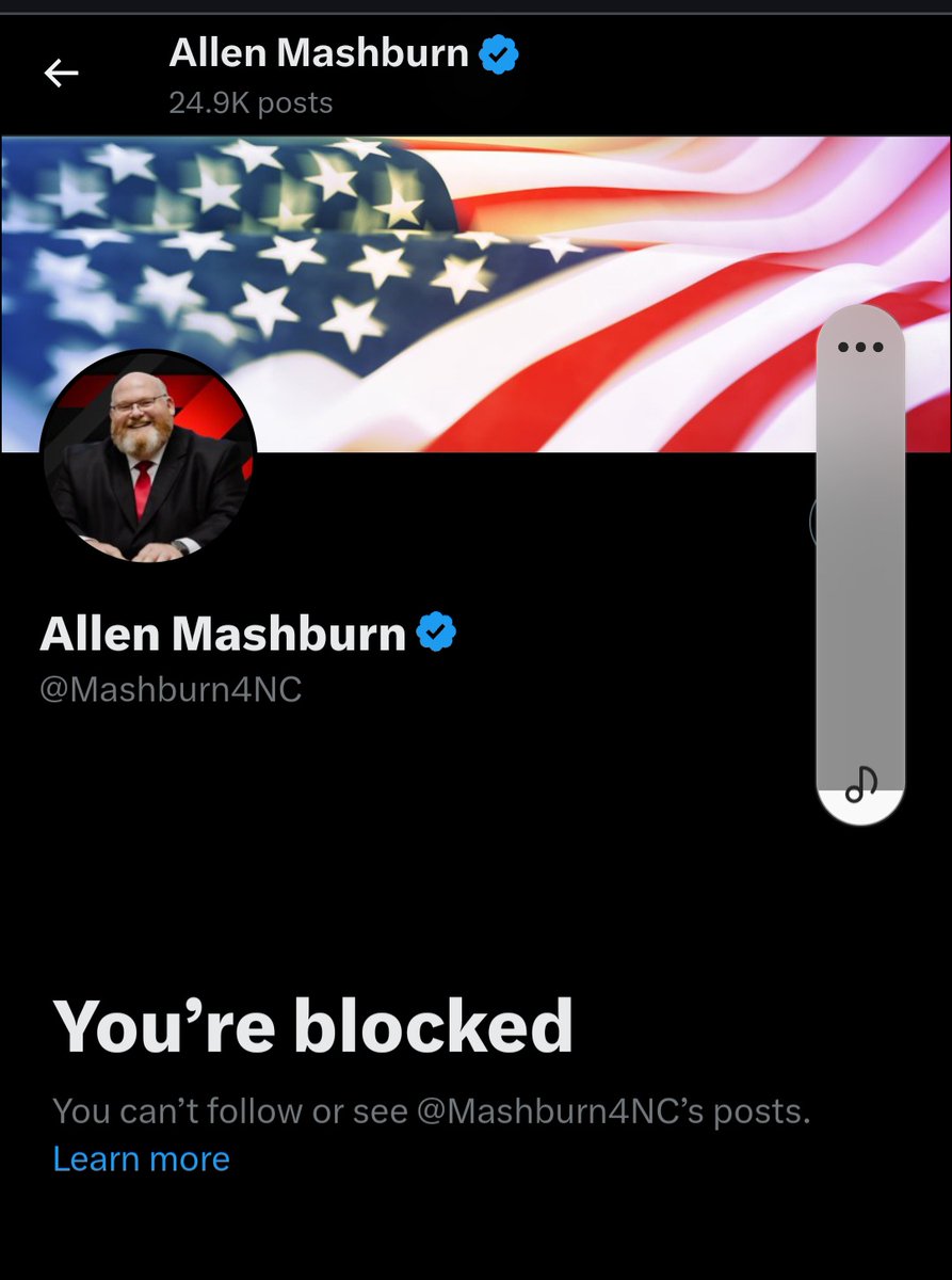 Allen Mashburn.  You're so tough and manly when others block you but hide when you are called out for your shit