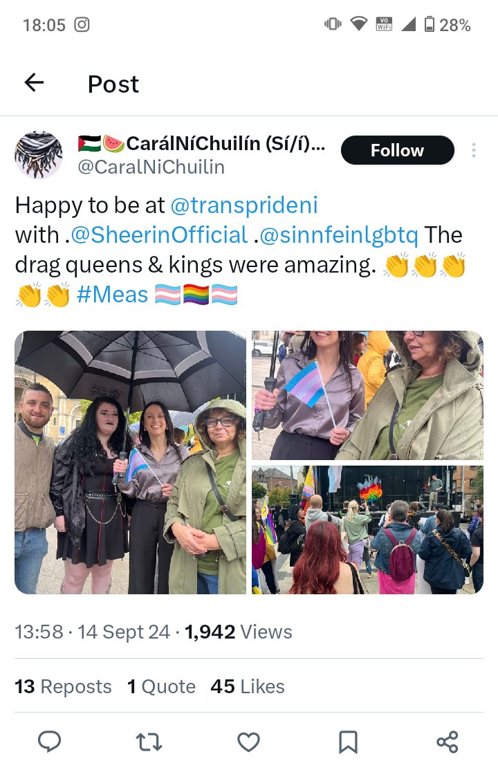 CausewayPride's tweet photo. @imamammie @sinnfeinireland @sinnfeinlgbtq https://t.co/Ai85EYZWGu