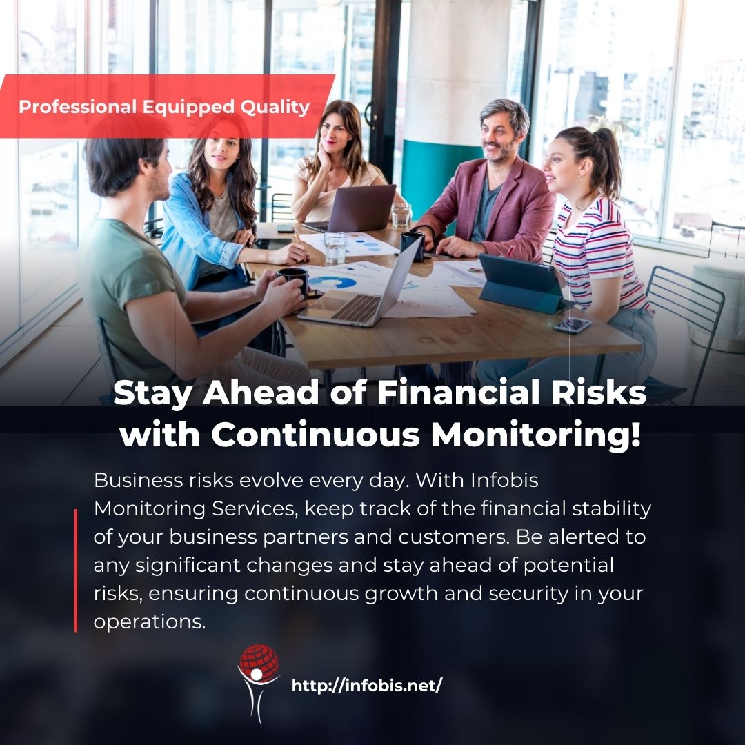 infobisagency's tweet image. Stay Ahead of Financial Risks with Continuous Monitoring!

infobis.net/eng/

#MonitoringServices #Infobis #FinancialMonitoring #RiskManagement #BusinessSecurity #ContinuousMonitoring #FinancialHealth #RiskMitigation #BusinessPartners #SecureOperations #CreditRisk