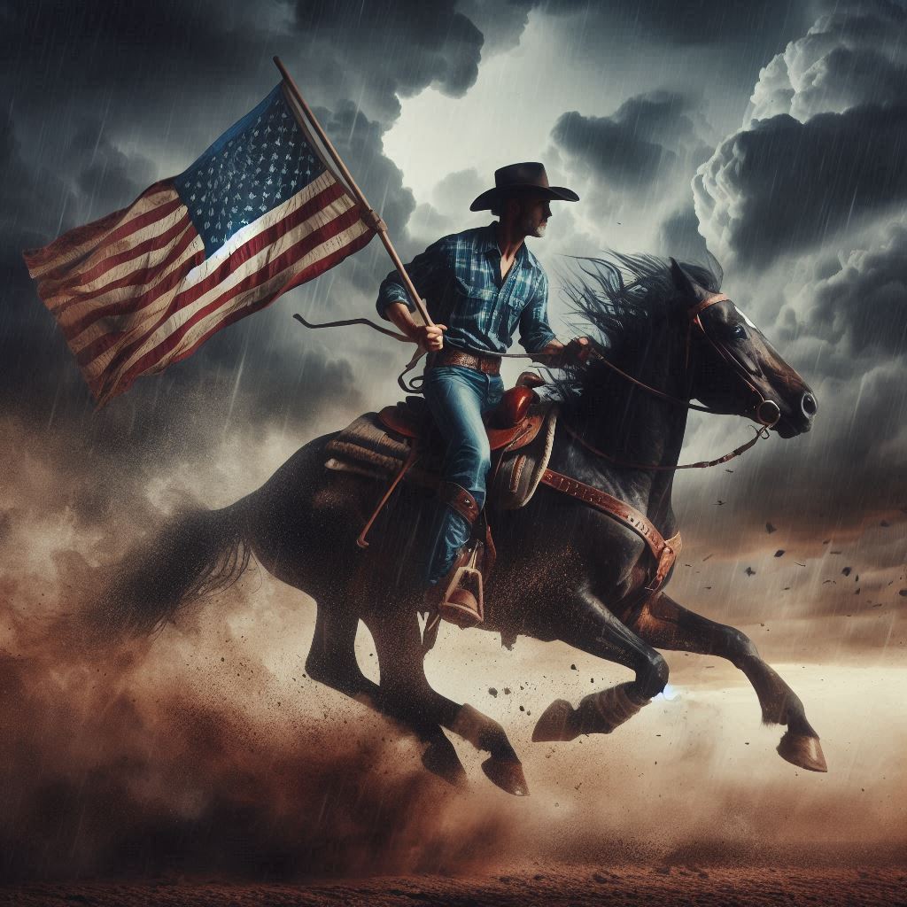 BeesIndustries's tweet image. When the #MAGA #Cowboys ride #TheStormHasArrived