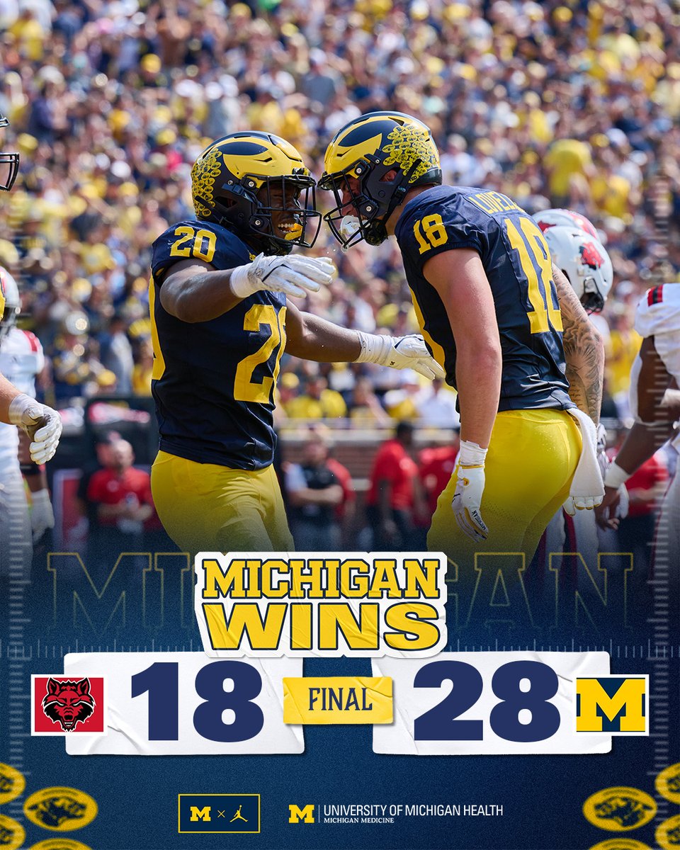 Back in the win column!

#GoBlue
