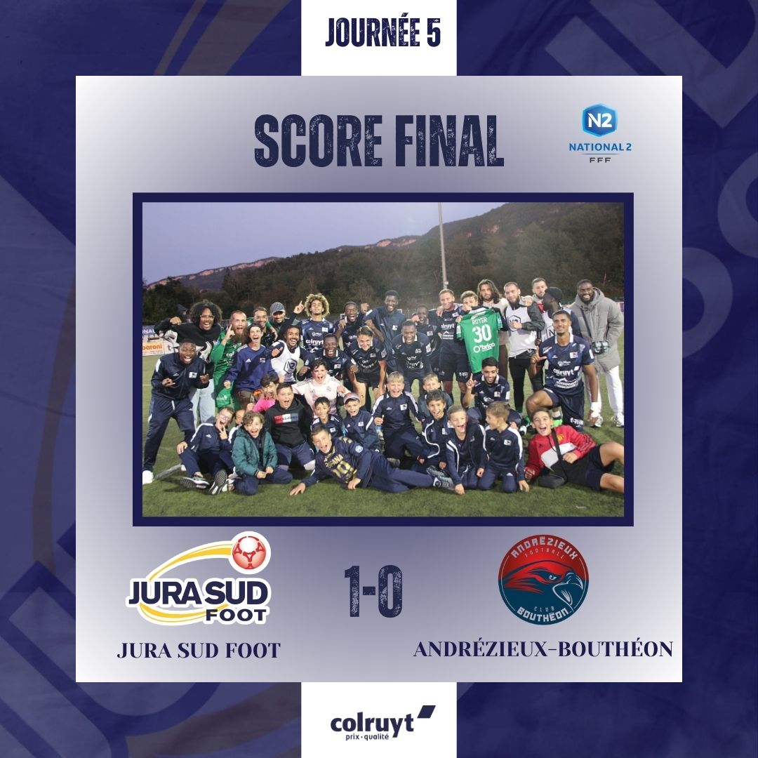 National 2 - Journée 5 

Victoire ! Nos marines s'imposent à domicile 1-0 face à Andrézieux-Bouthéon. Sur une belle inspiration d'Emmanuel Latron sur son côté, Kais Sayari conclut l'action et inscrit l'unique but de la rencontre. 

Buteur : Kais Sayari