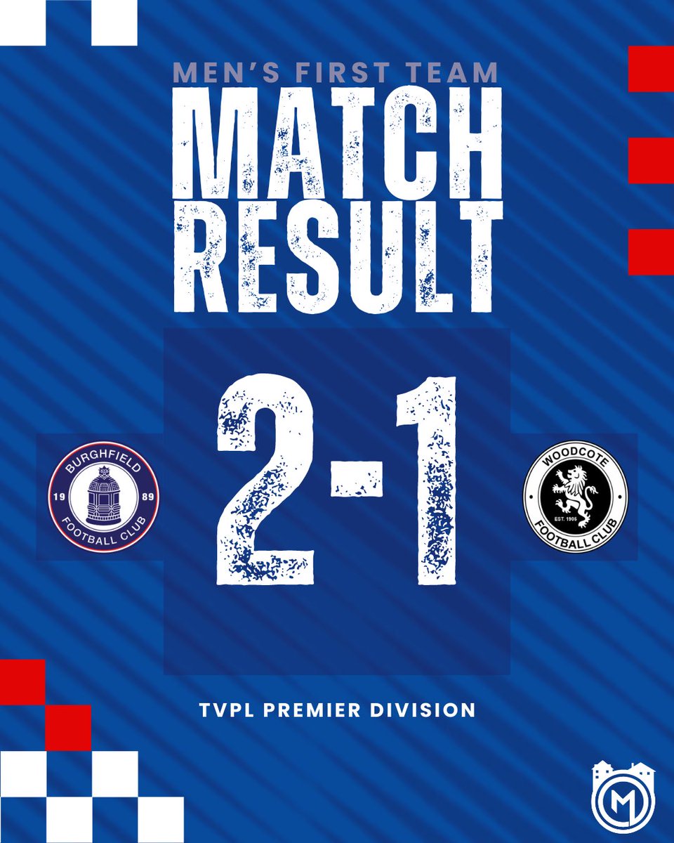 Burghfield FC (@burghfieldfc) on Twitter photo RESULT | Burghfield 2-1 Woodcote
A good win for the Menโs First Team after a second half turnaround at the Rec.
โฝ๏ธ Rhys Iremonger
โฝ๏ธ <a href="/Ollie_Brown7/">Ollie Brown</a>
#UpTheFielders RESULT | Burghfield 2-1 Woodcote
A good win for the Menโs First Team after a second half turnaround at the Rec.
โฝ๏ธ Rhys Iremonger
โฝ๏ธ <a href="/Ollie_Brown7/">Ollie Brown</a>
#UpTheFielders