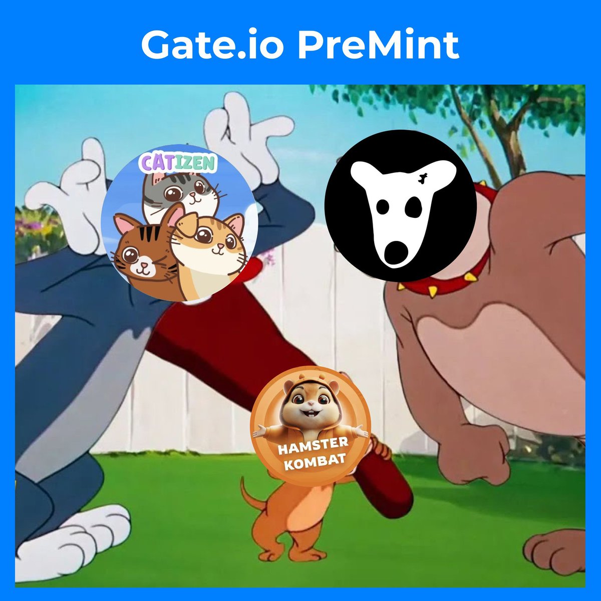 Gate's tweet photo. 😺🐹When $CATI and $HMSTR challenge $DOGS in https://t.co/8kWqgEeplL #PreMint, what will happen? https://t.co/uZgzPAAXlR