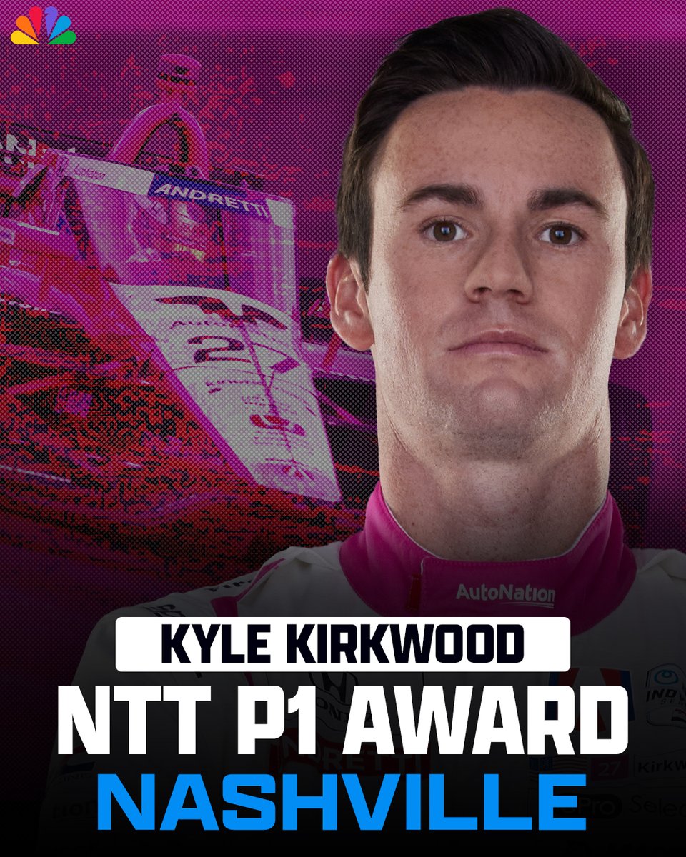 REPOST to congratulate Kyle Kirkwood!

He wins the NTT P1 Award at Nashville. #INDYCAR