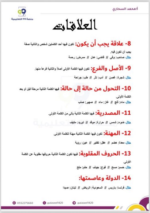 Abdullhaljedani's tweet photo. لأبنائنا الطلاب والطالبات :
علاقات مهمة في #القدرات_العامة ، ولا غنى عنها 
أ: محمد السحاري https://t.co/uhIXkfahpx