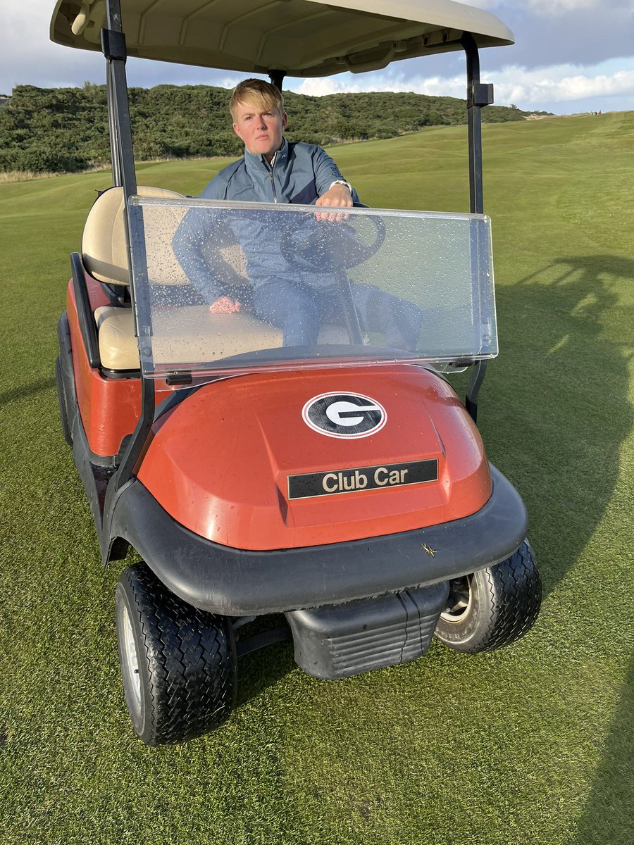 jonmhughes's tweet photo. Over 8 days of Scottish golf @RoyalDornochGC was my worst round and favorite course. Says a lot, that place is special!  Even ran across a UGADawg buggy @Dornoch1   Go Dawgs! https://t.co/S3MpXjBXzc