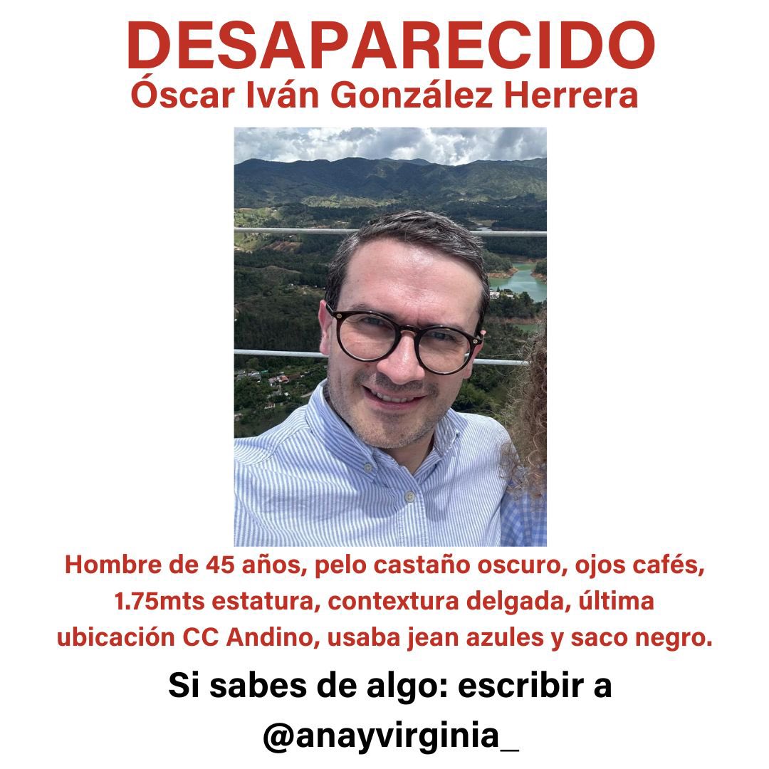 DanielSamperO's tweet photo. Les pido su ayuda… 

Les ruego un RT…. https://t.co/fF3CyGM6M0
