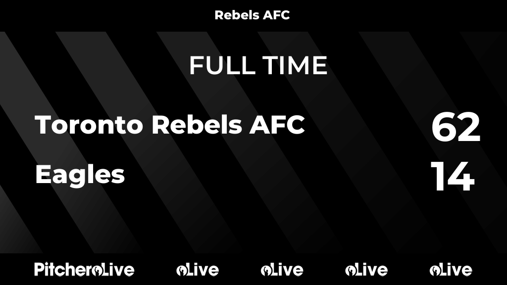FULL TIME: Toronto Rebels AFC 62 - 14 Eagles
#TOREAG #Pitchero
pitchero.com/clubs/rebelsto…