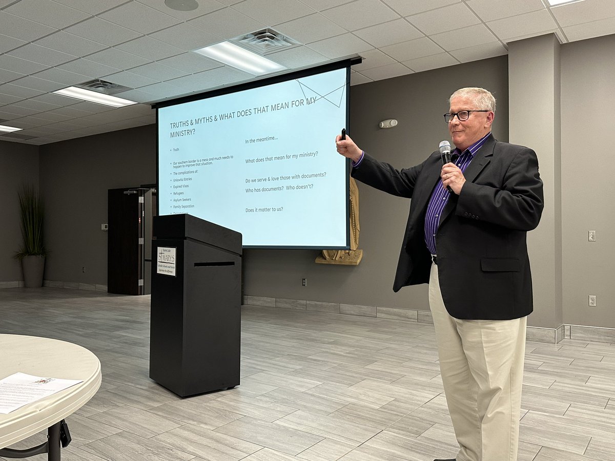 The permanent deacon community met for a fall day of formation “Shifting demographics in a diverse diocese, dispelling myths and ministering to a diverse population.” Amy Bloch and Norma Garza Ramirez from Catholic Charities &amp; Dcn. Mark Prosser presented. <a href="/USCCB/">U.S. Conference of Catholic Bishops</a> <a href="/USCCBJFI/">JusticeForImmigrants</a>