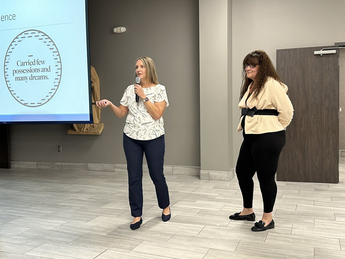 scdiocese's tweet photo. The permanent deacon community met for a fall day of formation “Shifting demographics in a diverse diocese, dispelling myths and ministering to a diverse population.” Amy Bloch and Norma Garza Ramirez from Catholic Charities &amp; Dcn. Mark Prosser presented. @USCCB @USCCBJFI https://t.co/u9ulyRaThE