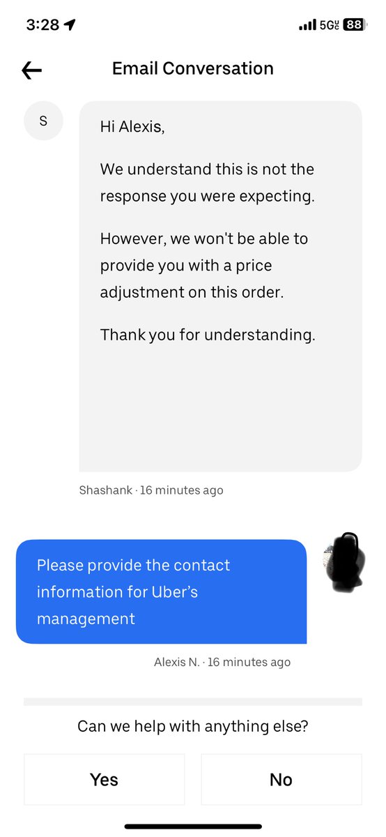 classyladiesdb's tweet photo. @mattsill @UberEats This same thing happened to me and they refuse to fix it. https://t.co/v4pZqpNVtU