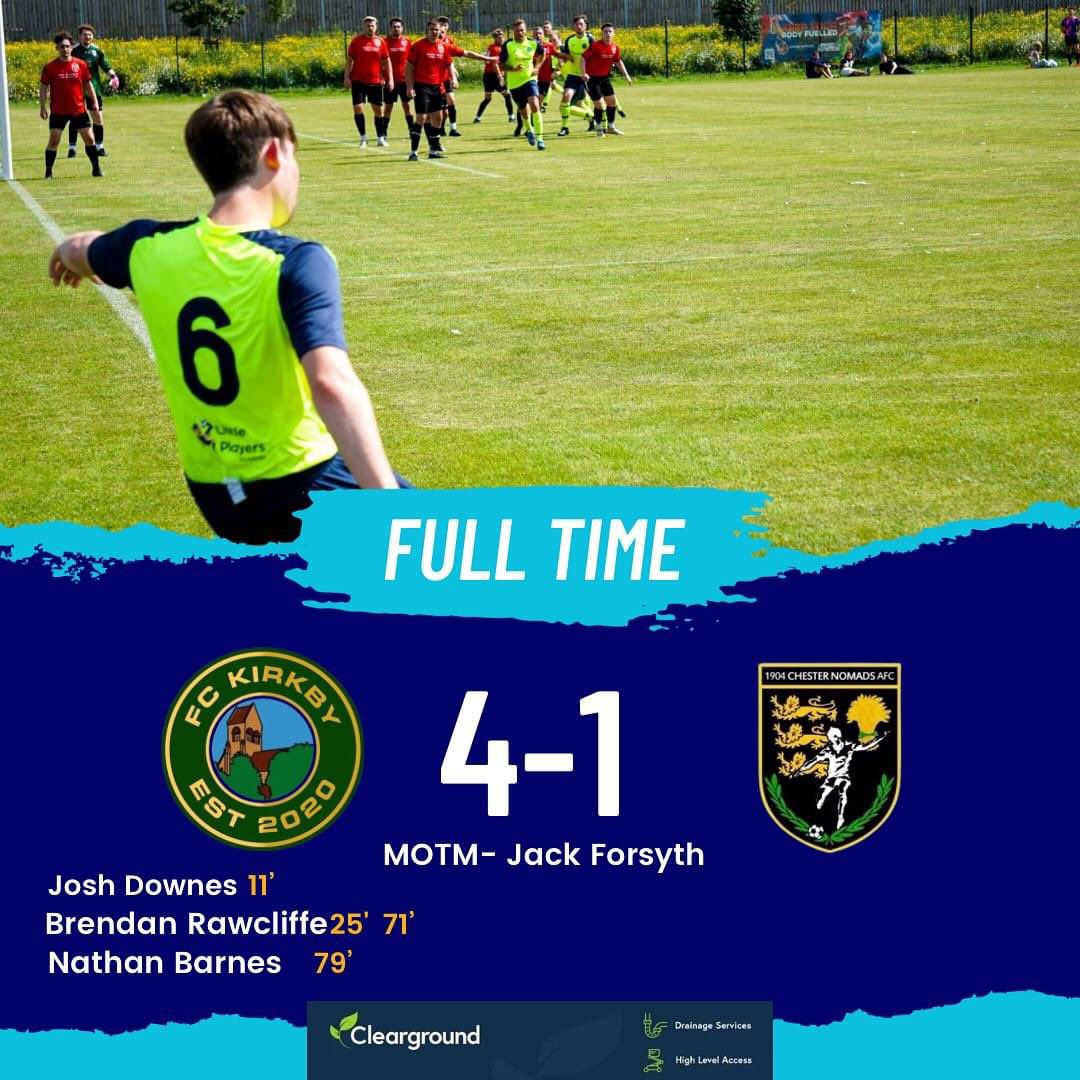 FCKirkbyOff's tweet photo. 7/7 for the lads 👌
Goals 
Josh Downes x1
Nathan barnes x1
@BRawcliffe96 x2

MOTM
@JackFozza https://t.co/5JdAYfZ4wo