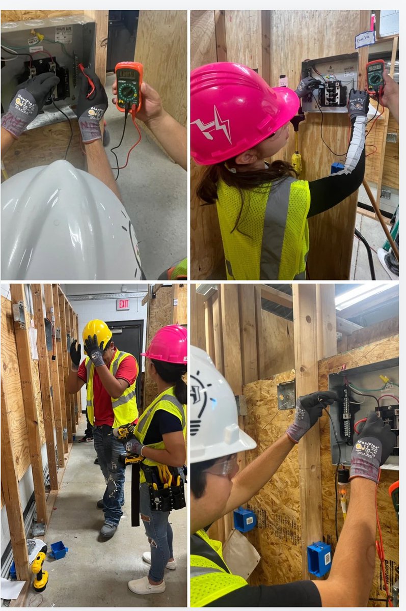 high_scorpion's tweet image. Electrical Technology I-mounting breaker box accourding to NEC code and testing the feaeder circuit.#ScorpionStrong