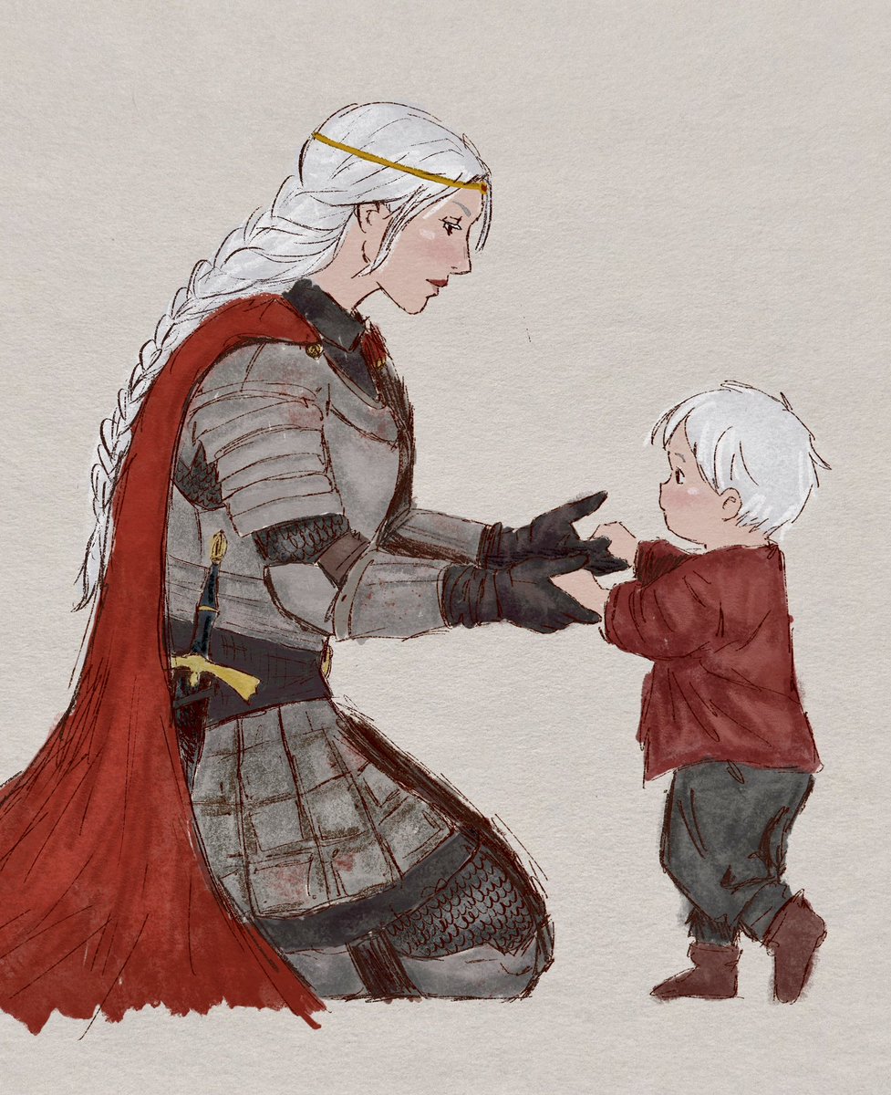 rhaenyra69's tweet photo. Visenya Targaryen and Maegor the Cute https://t.co/KTTQQH3vMO