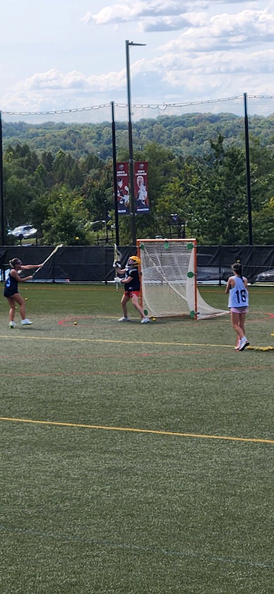 Mackenzie Keleher at Liberty University prospect day.