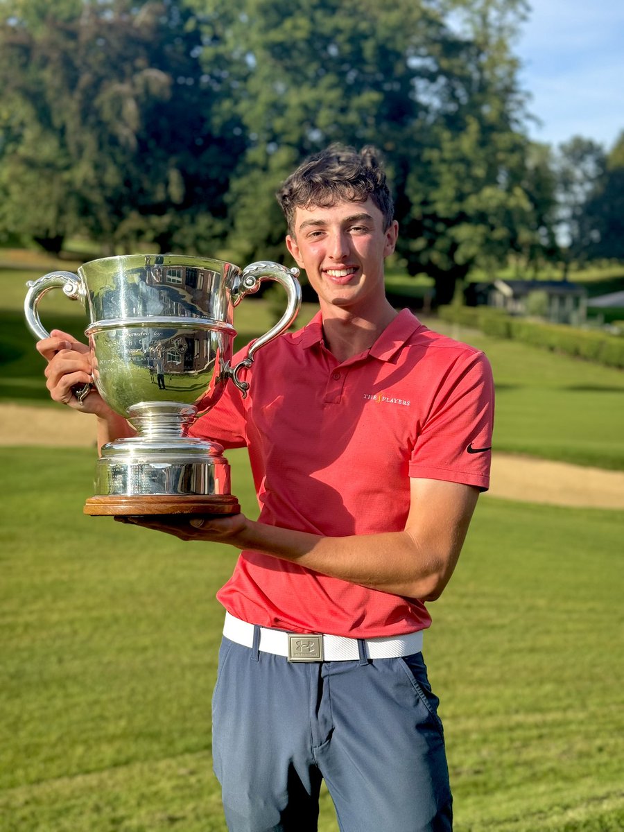 Easthertsgc's tweet photo. Our Club Champion for 2024…. Ethan Vater 👏👏👏

#ehgc #clubchampion #golf #ehgc125 https://t.co/ax2QSibYrn