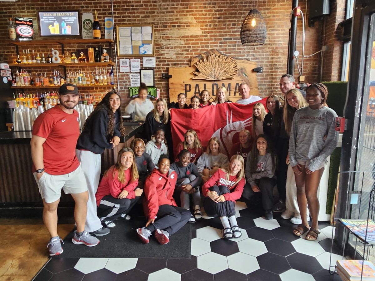College game day flag has made it to Athens GA and representing is #CougSoccer. The flag appeared in SC this morning and made its way to Athens GA and we cheer on Coug Football. The flag will be flying tomorrow for Coug Soccer vs Georgia ! #GoCougs