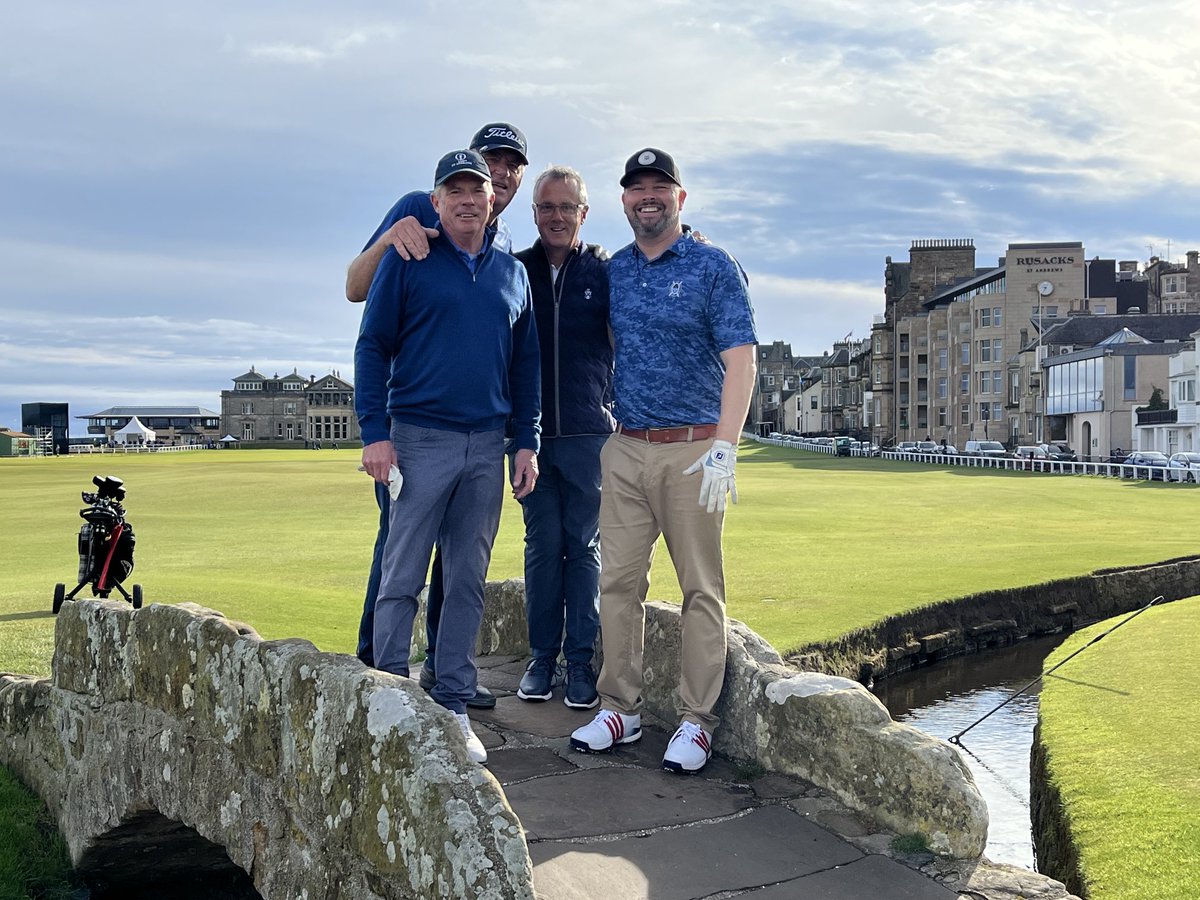 Fabulous camaraderie today during the Annual Town match between The R&amp;A and the Town of St Andrews.  Club golf at its very best.