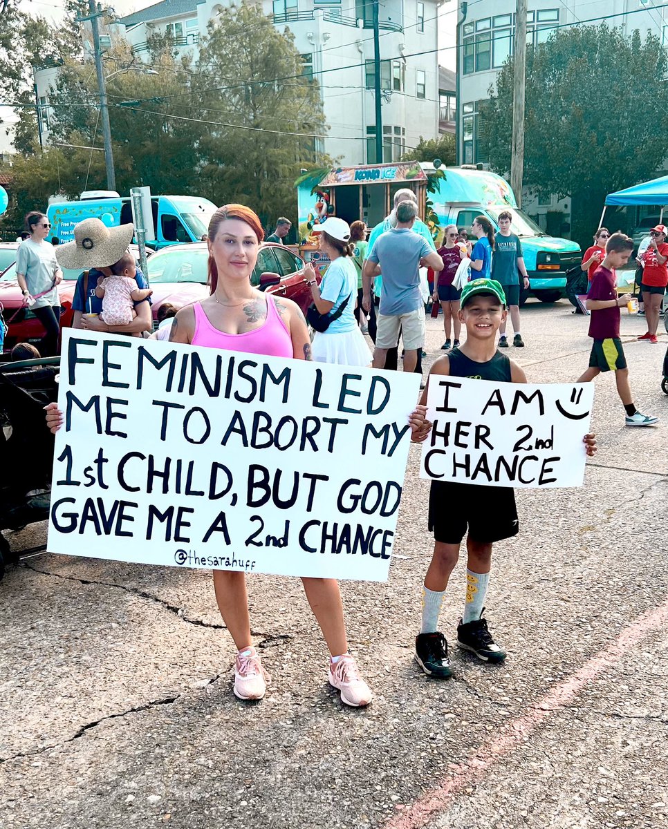 TheSaraHuff's tweet image. My name is Sara Huff, and my journey has been one of deep pain, loss, and ultimately, redemption. I once stood proudly as a feminist, organizing protests and marches in favor of abortion. At 22, I found myself pregnant, and the voices around me, my feminist friends, those I…