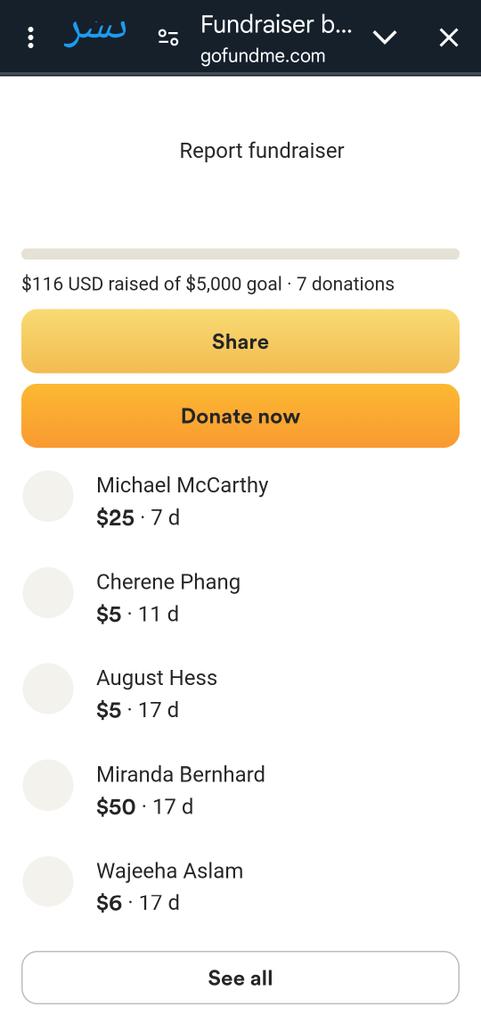 I really feel very frustrated. I don't know why my campaign is barely moving and why there is so little interaction?I am addressing your consciences.Does your help mean life to me?Donate/Share any amount that can make a difference.Please give us a boost‼️
gofundme.com/f/help-ibrahim…